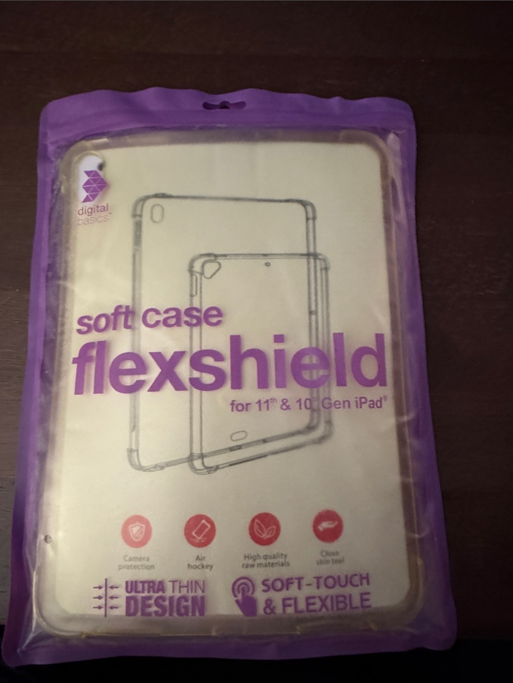 FlexShield Soft Case for 11th & 10th Gen iPad - Clear/Yellow